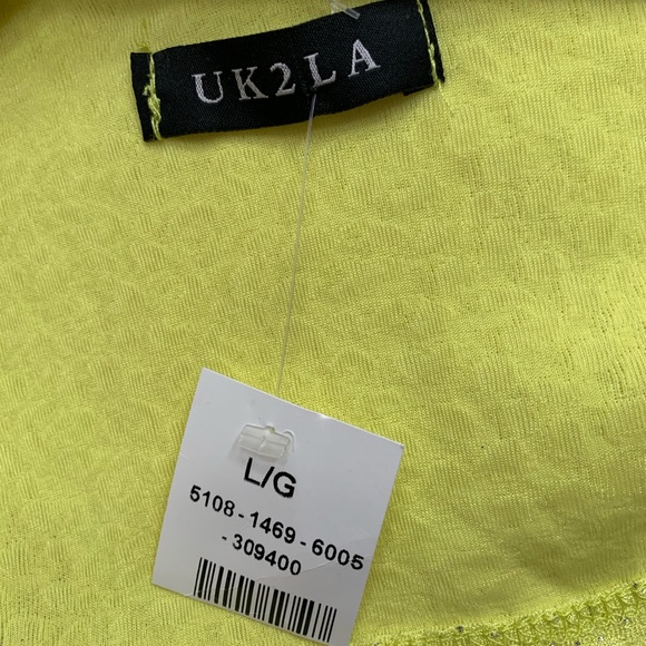 UK2LA lemon 3/4 sleeve top and skirt set - Picture 4 of 8